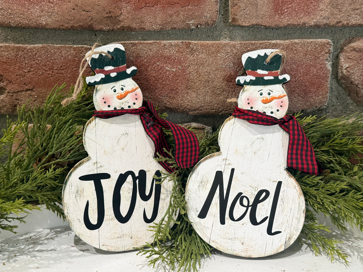 Snowman Ornament - 2 Styles