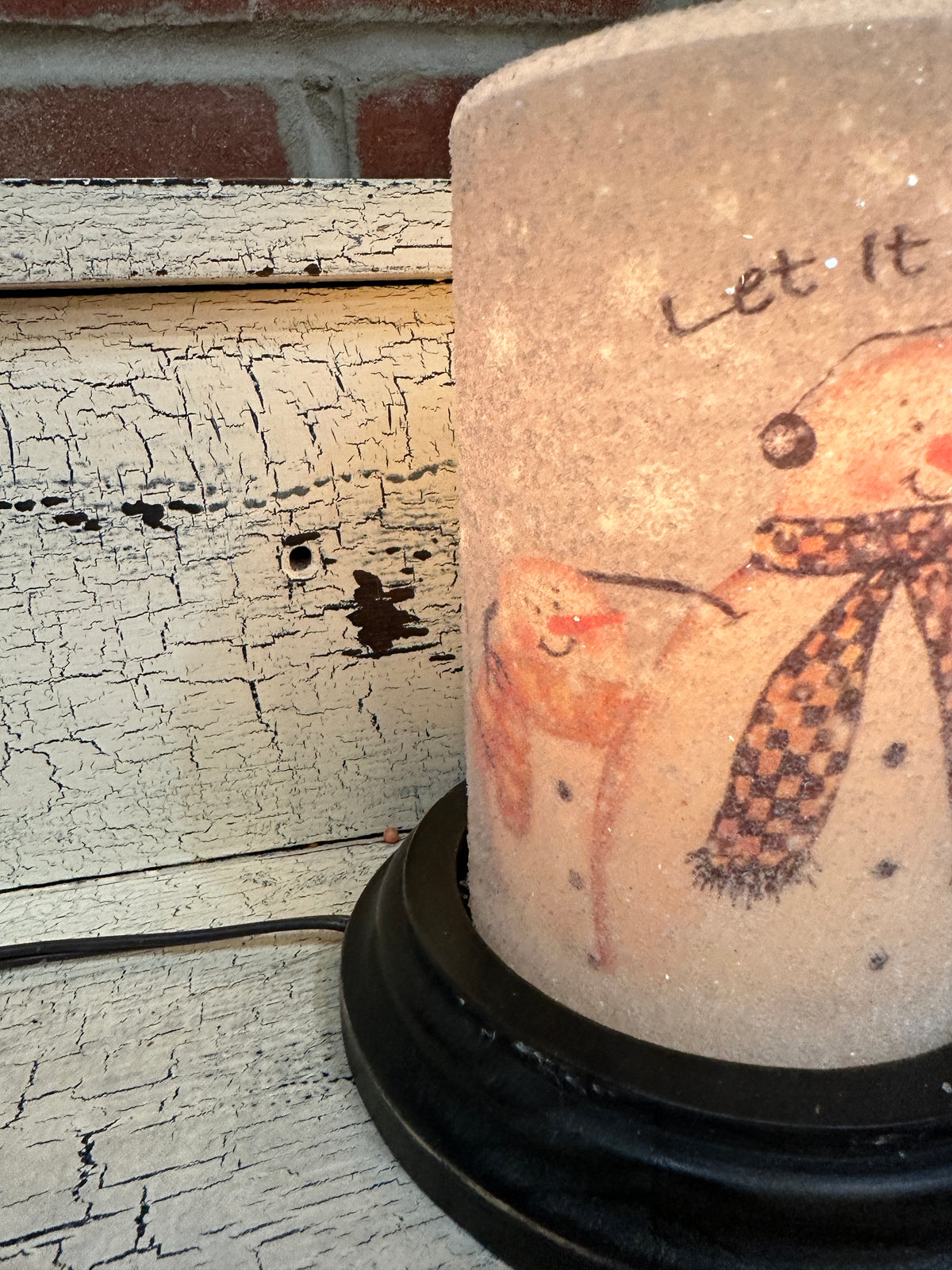 Forever Friends Snowmen Candle Sleeve