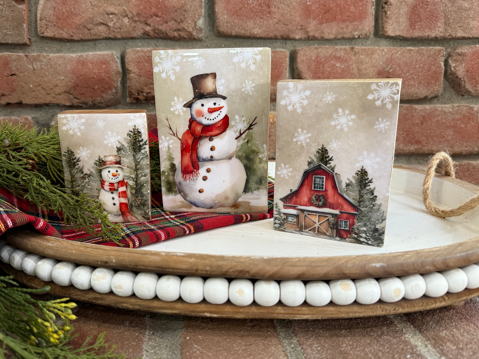 Holiday Wood Blocks - 3 Styles