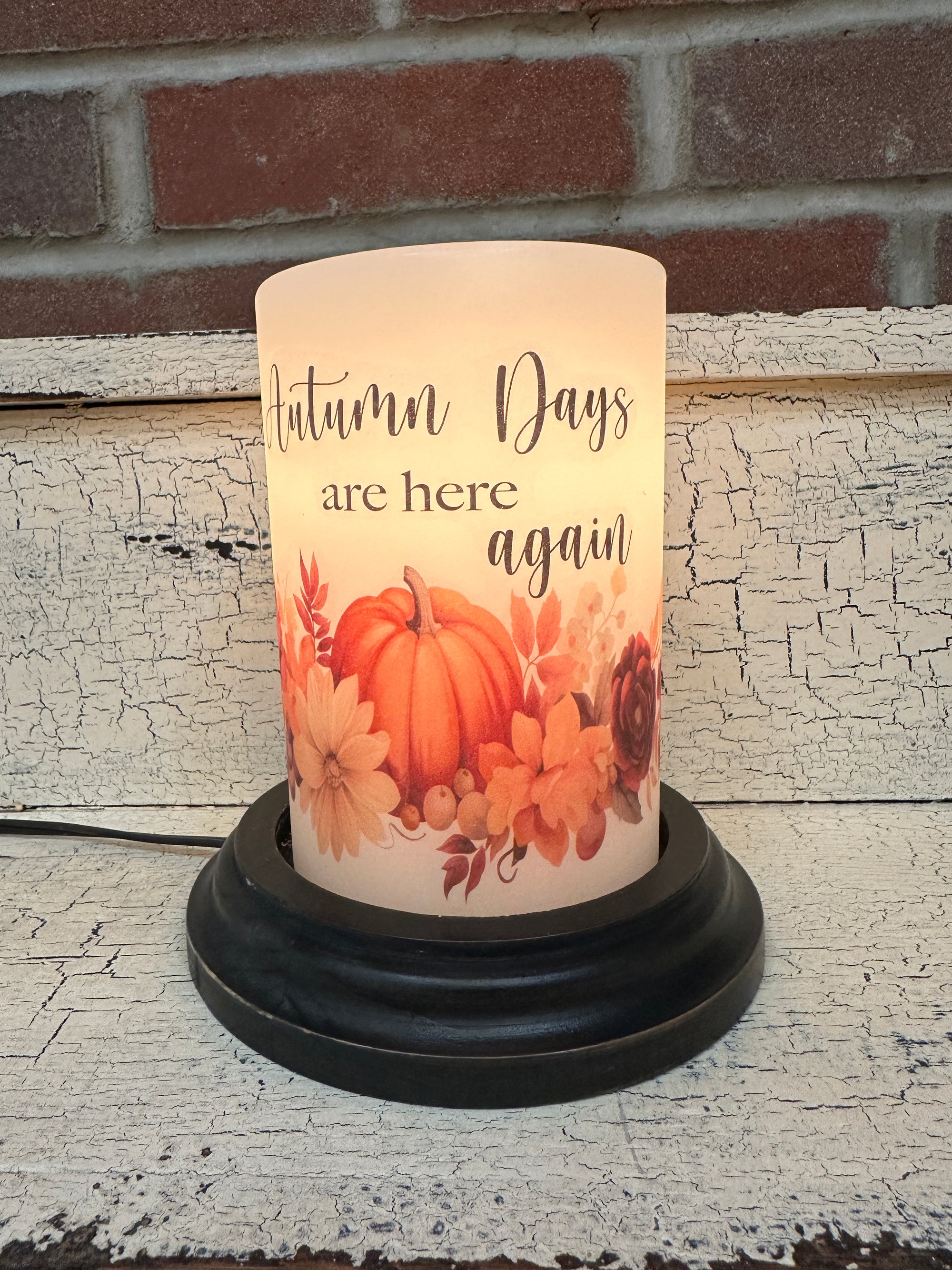 Autumn Days are Here Candle Sleeve