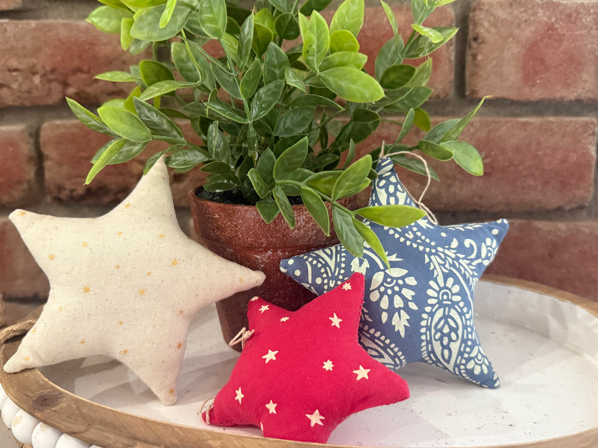 Americana Star Ornaments - 3 Styles