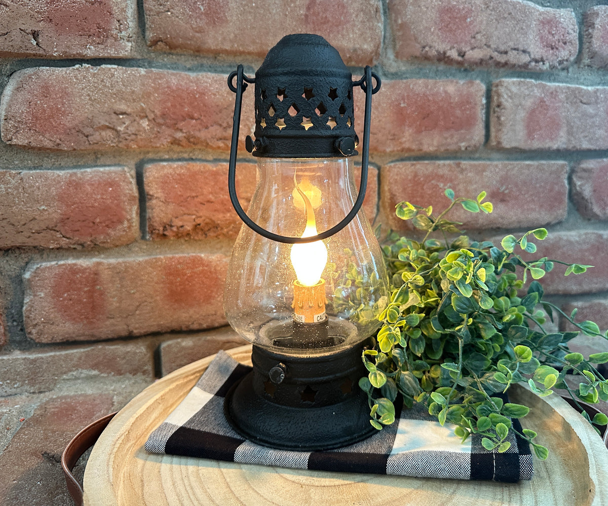 Tall Onion Lamp - Black