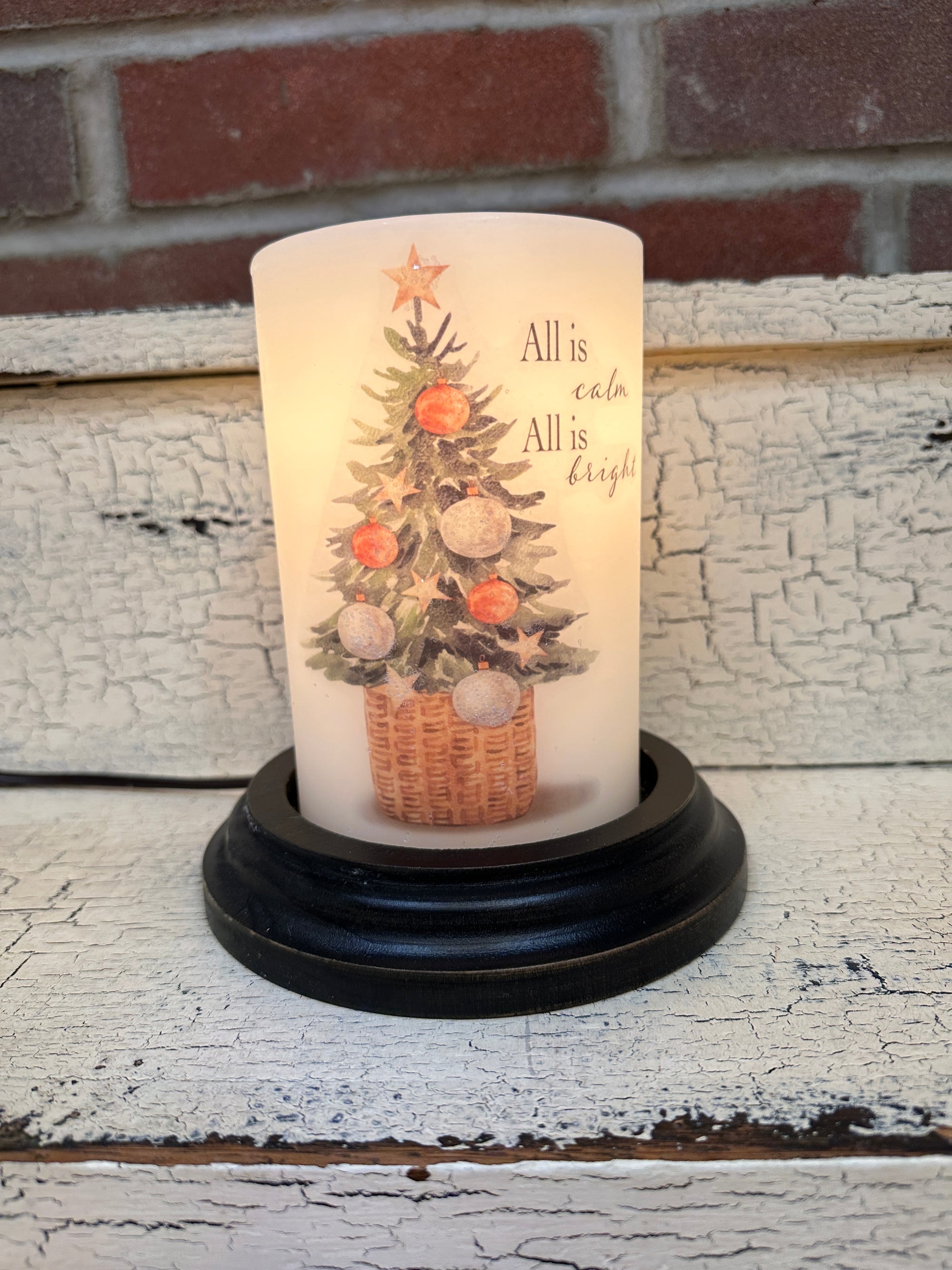 Calm Bright Tree Candle Sleeve