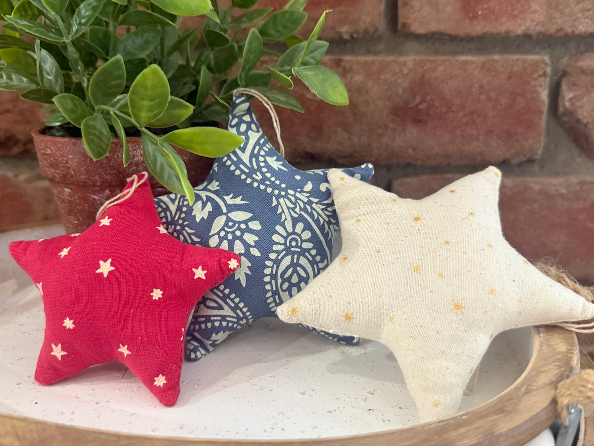 Americana Star Ornaments - 3 Styles