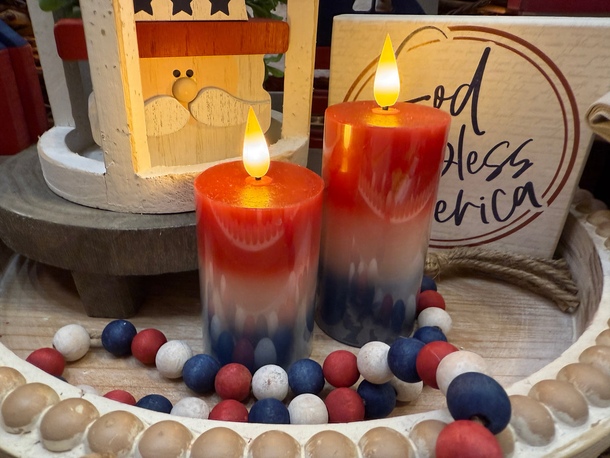 Americana Pillar Candle - Two Sizes