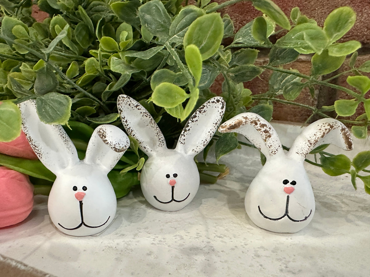 Mini bunny heads - 3 styles