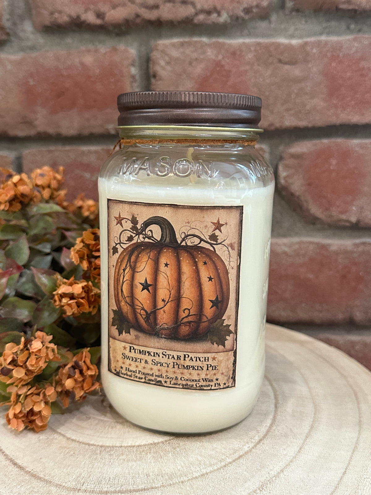 Pumpkin Star Patch Jar Candles - 2 Sizes