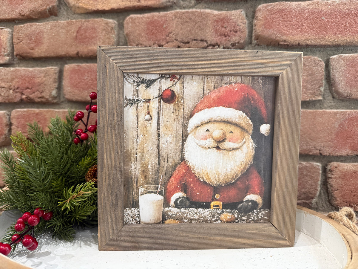 Happy Santa Framed Art