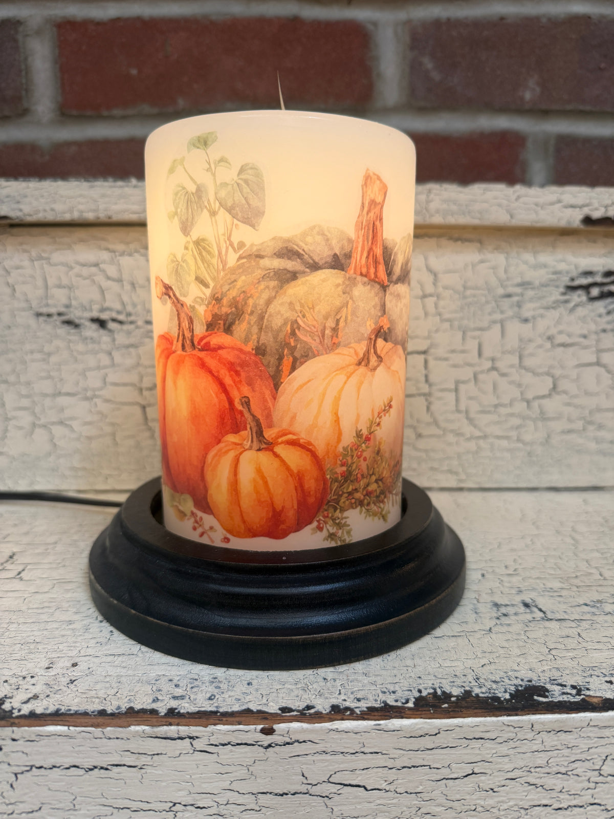 Autumn Cinderella Pumpkins Candle Sleeve