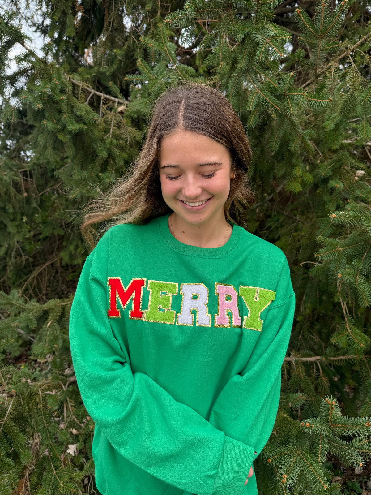 Merry Chenille Graphic Sweatshirt