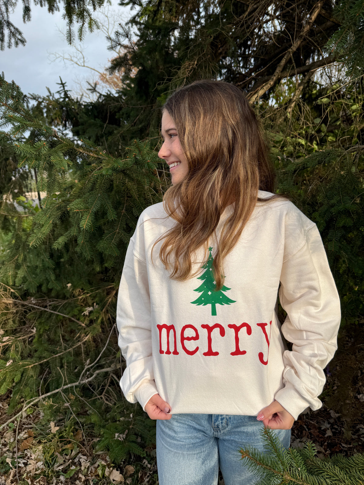 Merry Christmas Tree Sweatshirt