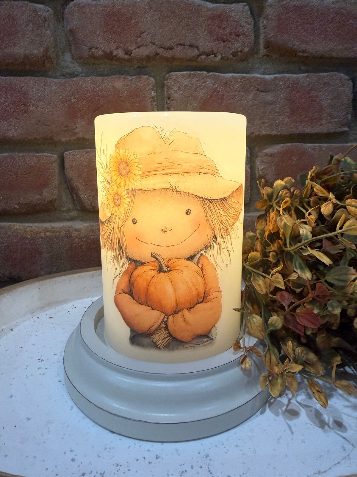 Maddie Scarecrow Candle Sleeve