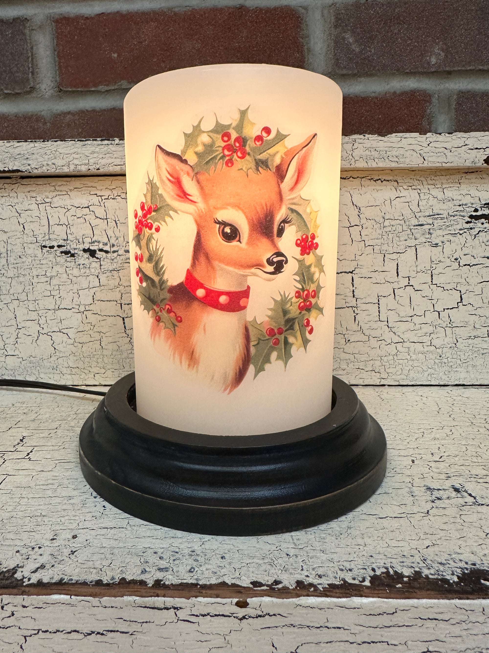 Dasher Reindeer Candle Sleeve