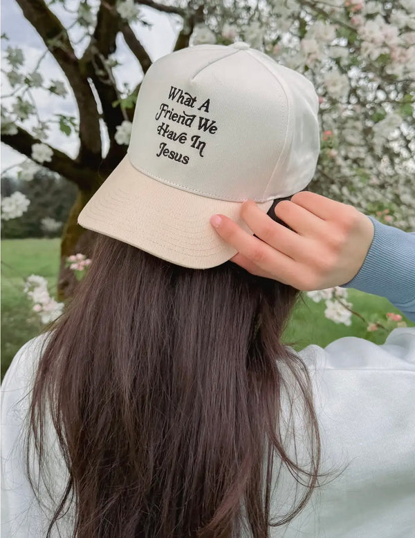 What a Friend in Jesus Trucker Hat - the olde farmstead