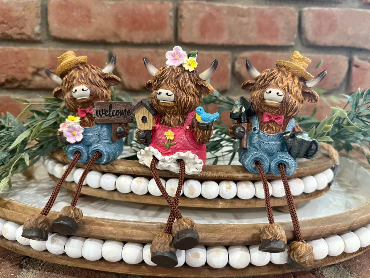 Highland Cow Sitter - 3 Styles