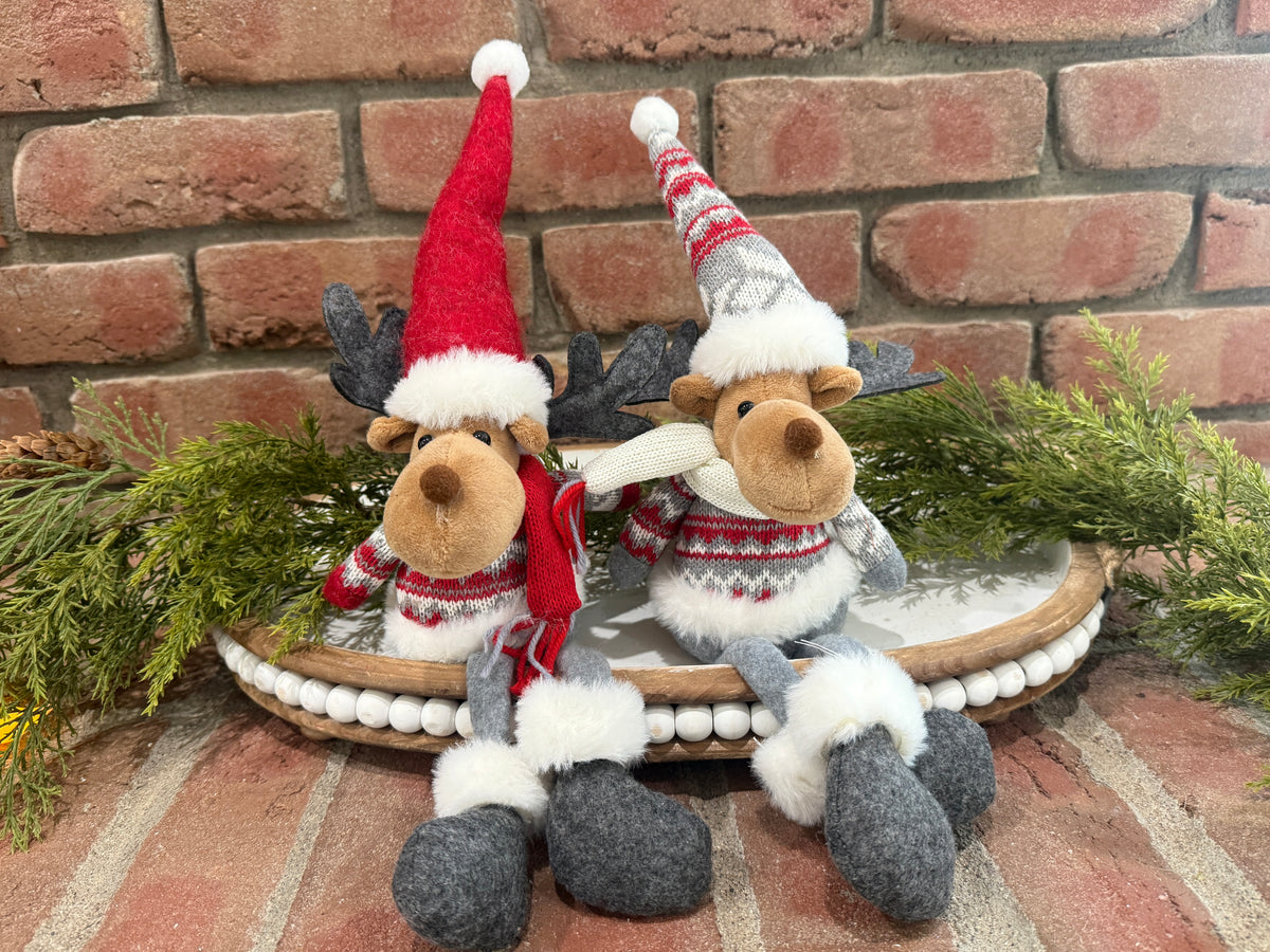 Holiday Moose Shelf Sitter - 2 Styles