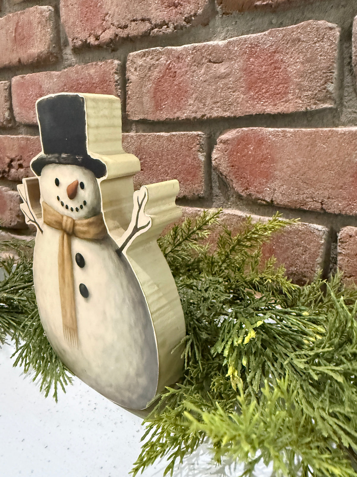 Top Hat Snowman Block