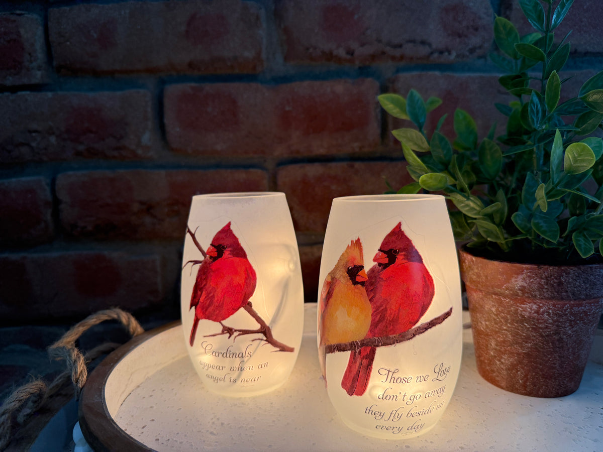 Cardinal Lighted Vase - Two Styles