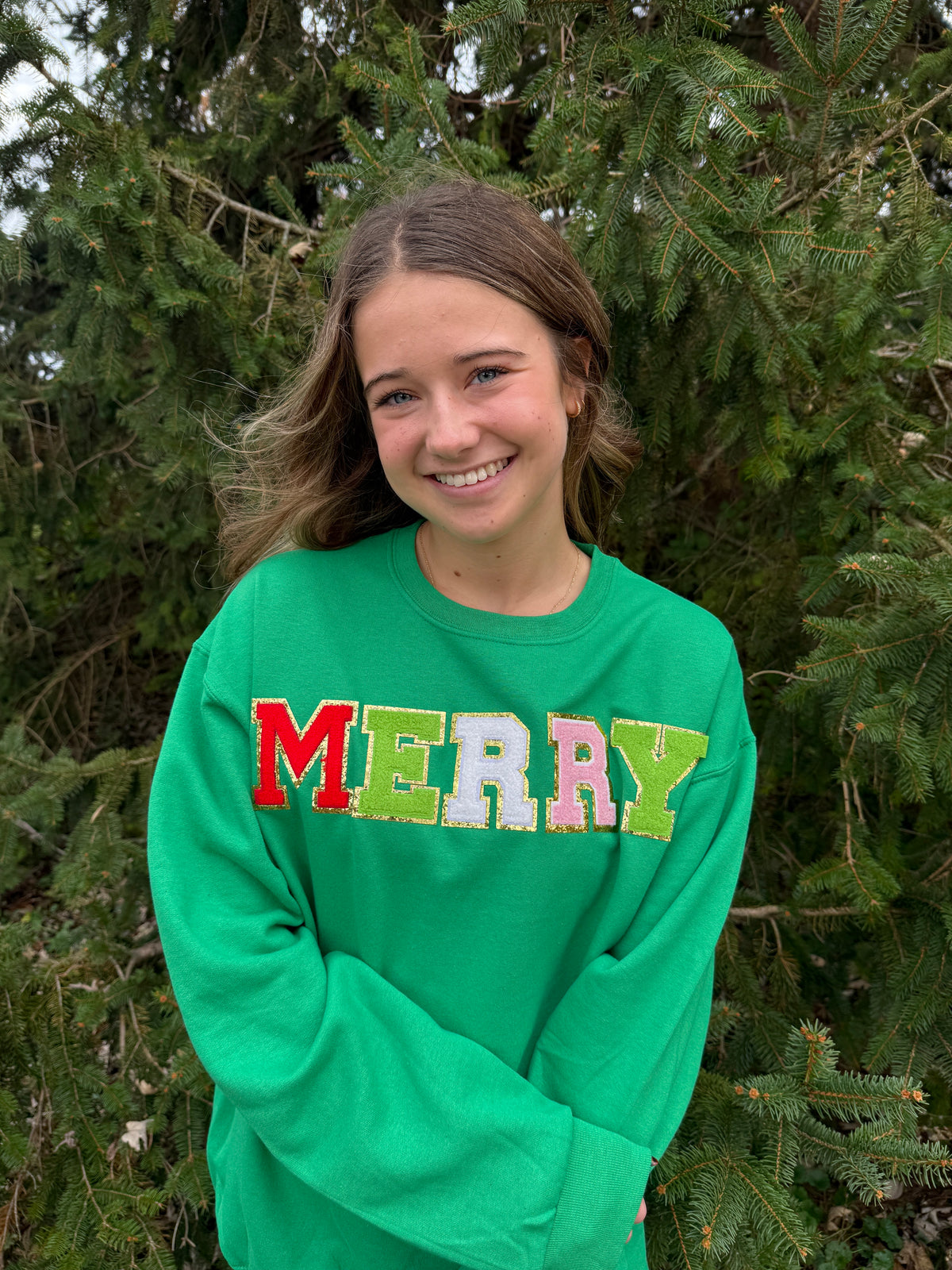 Merry Chenille Graphic Sweatshirt