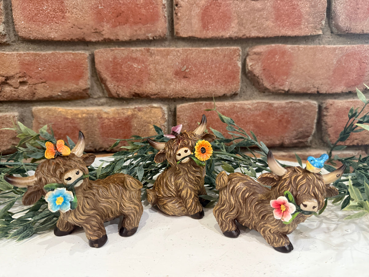 Highland Cow Flowers - 3 Styles