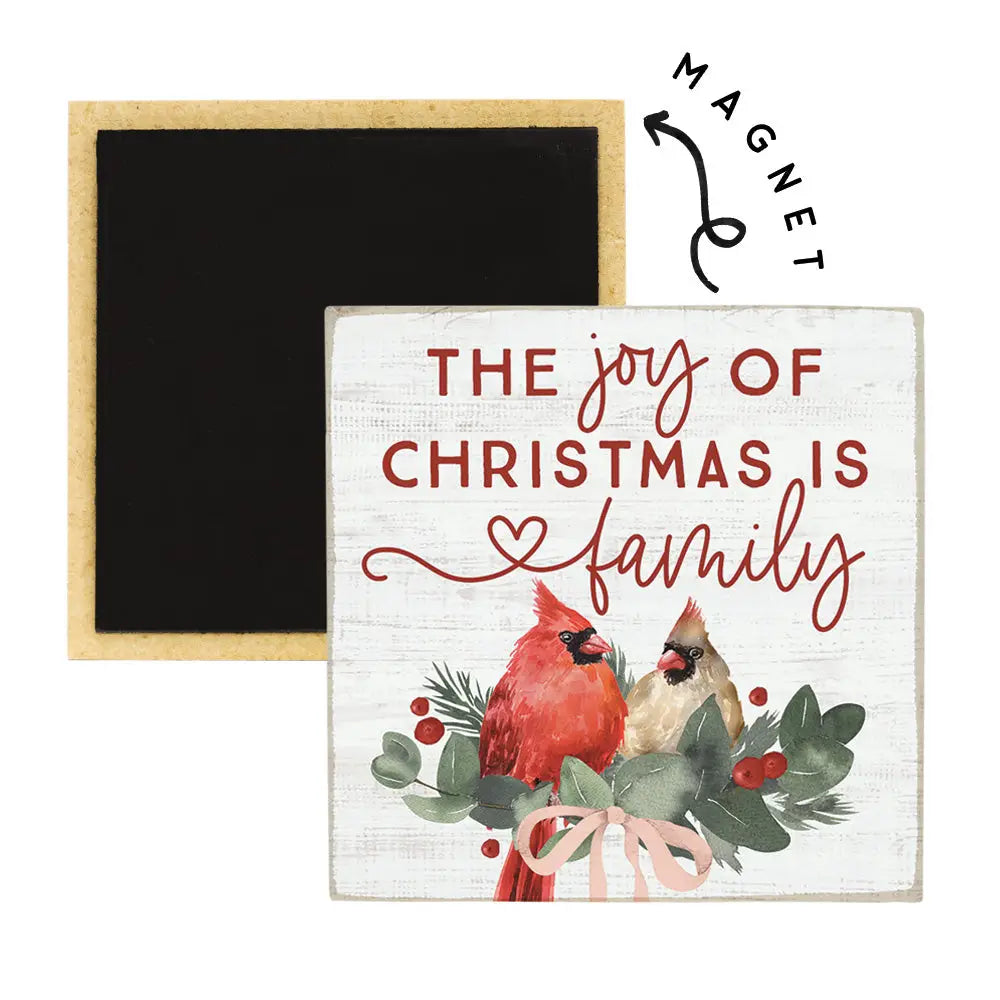 Joy of Christmas Cardinal Magnet