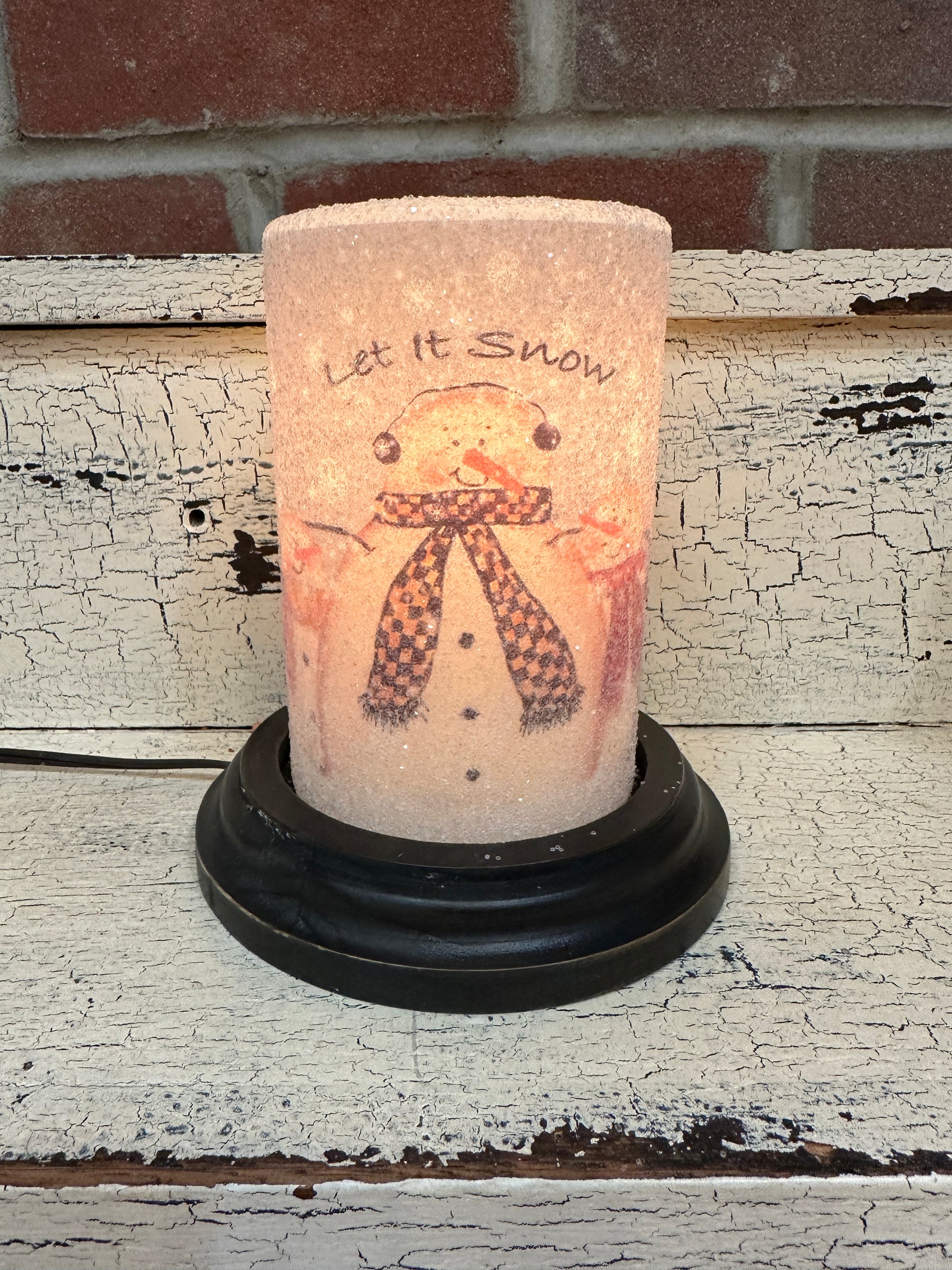 Forever Friends Snowmen Candle Sleeve