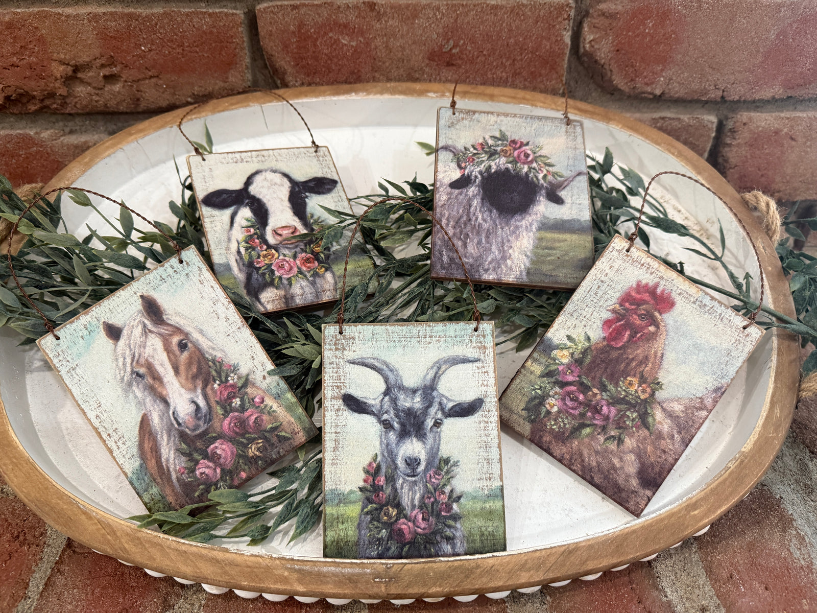 Floral Animal Ornament - 5 Styles