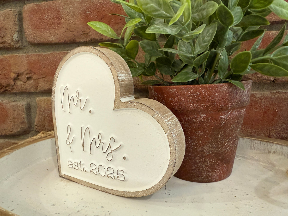 Mr &amp; Mrs 2025 Heart