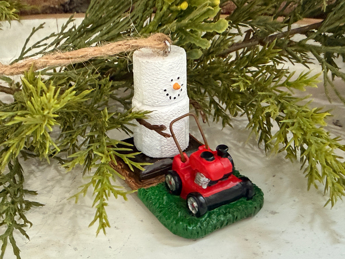 S’mores Lawn Mowing Ornament