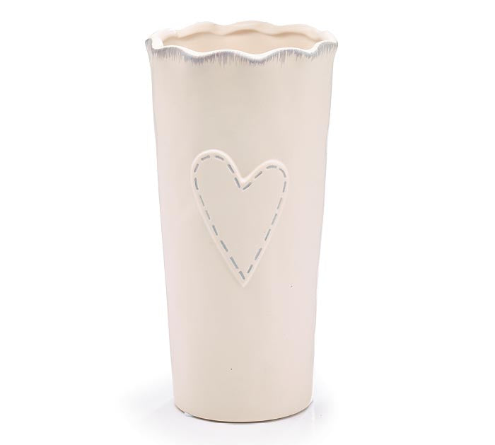 Stitched Heart Vase