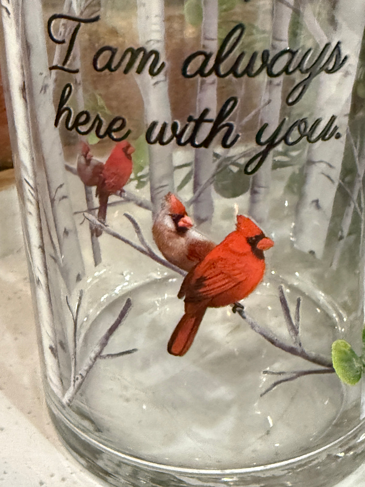 Cardinal Hurricane Candle
