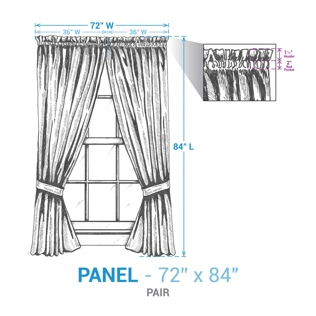 Patton Lined Panel Pair 84”