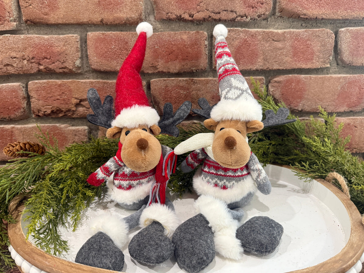 Holiday Moose Shelf Sitter - 2 Styles