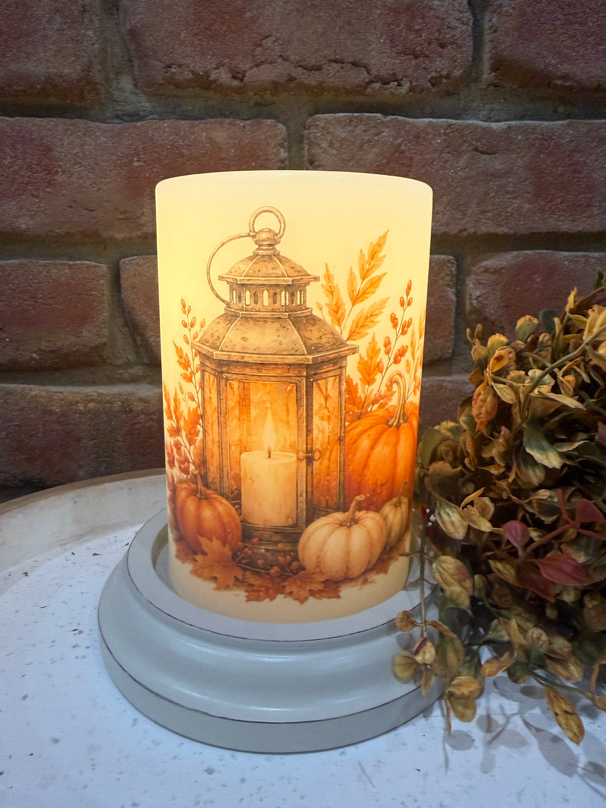 Lantern Harvest Candle Sleeve