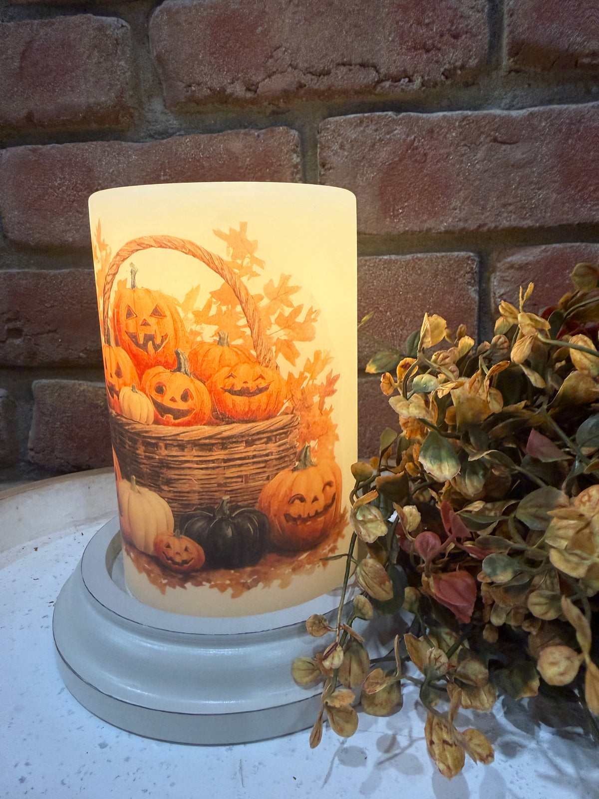 Basket of Jacks Candle Sleeve