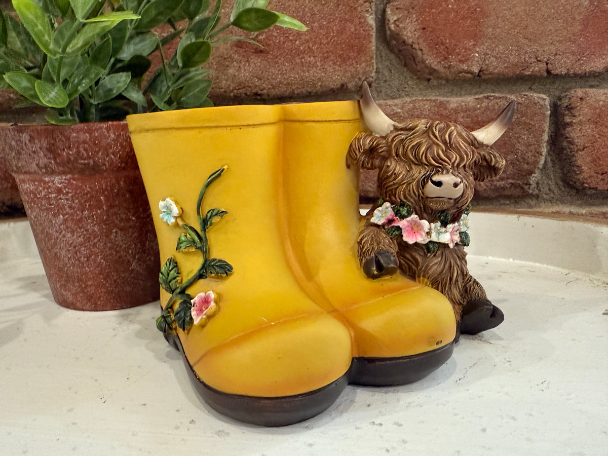 Highland Cow Planter - 2 Styles