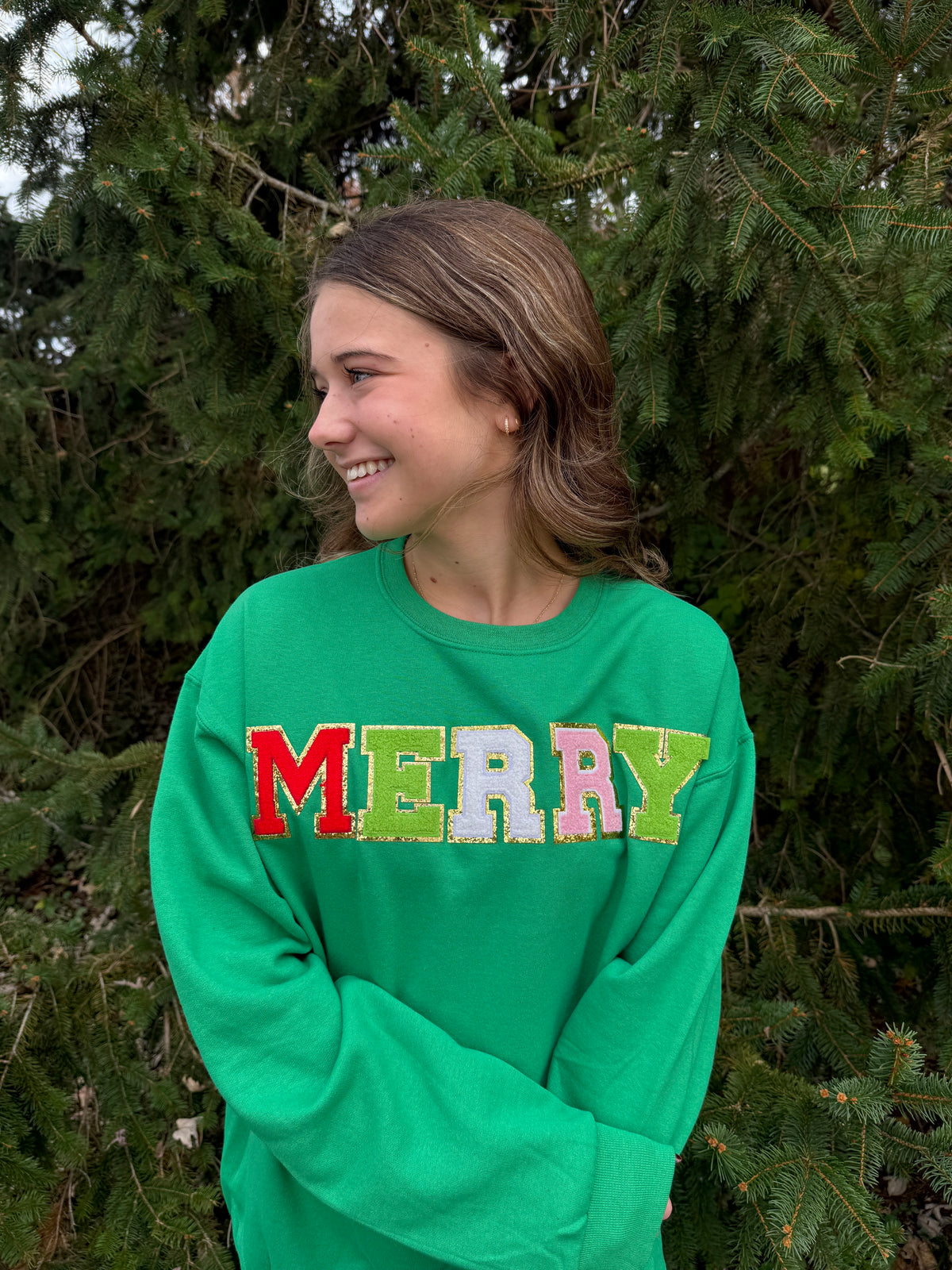 Merry Chenille Graphic Sweatshirt