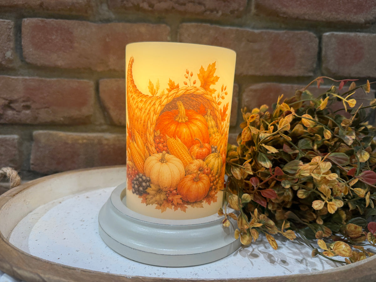 Pumpkin Patch Market Candle Sleeve