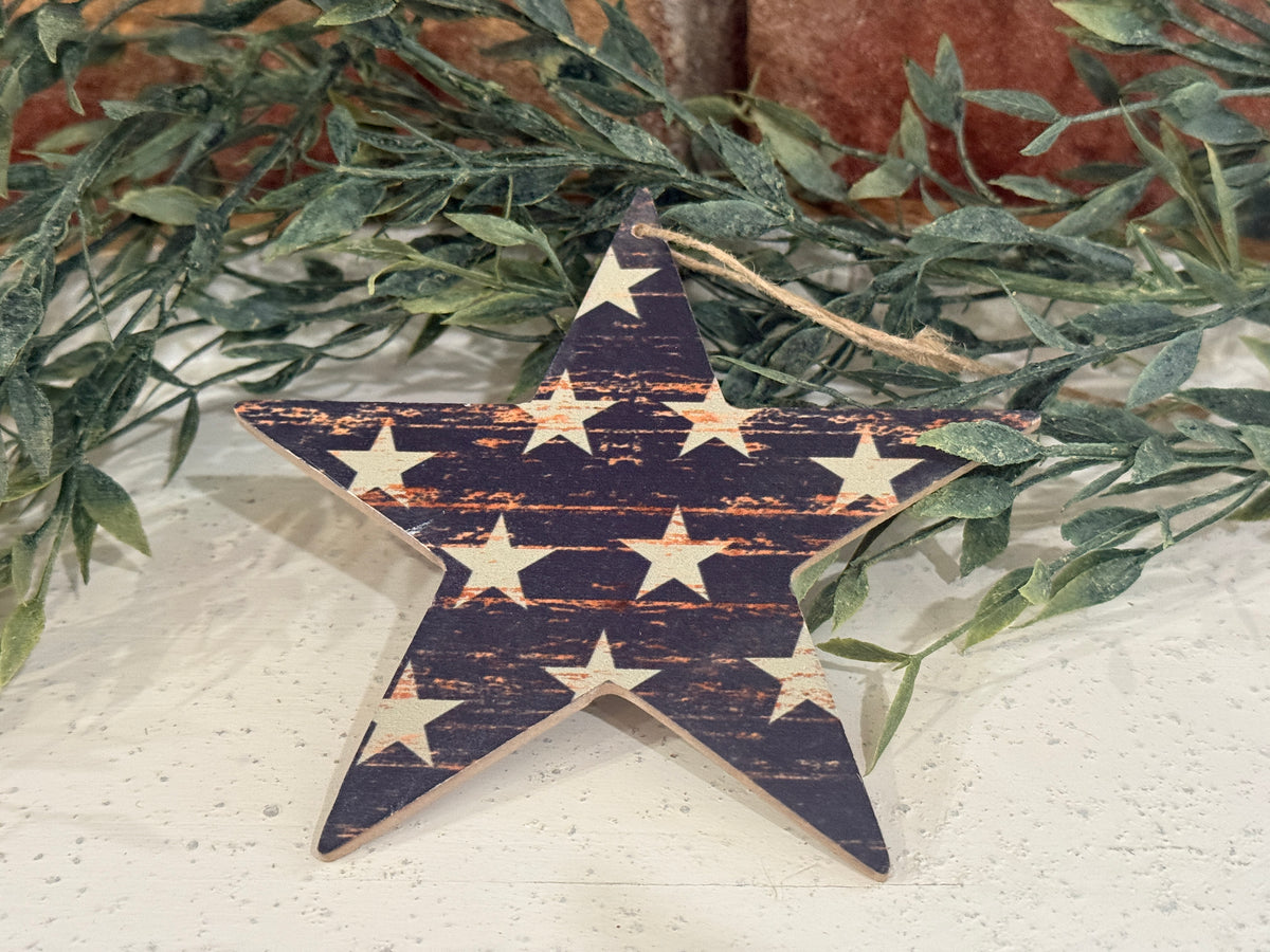 Navy Star Ornament