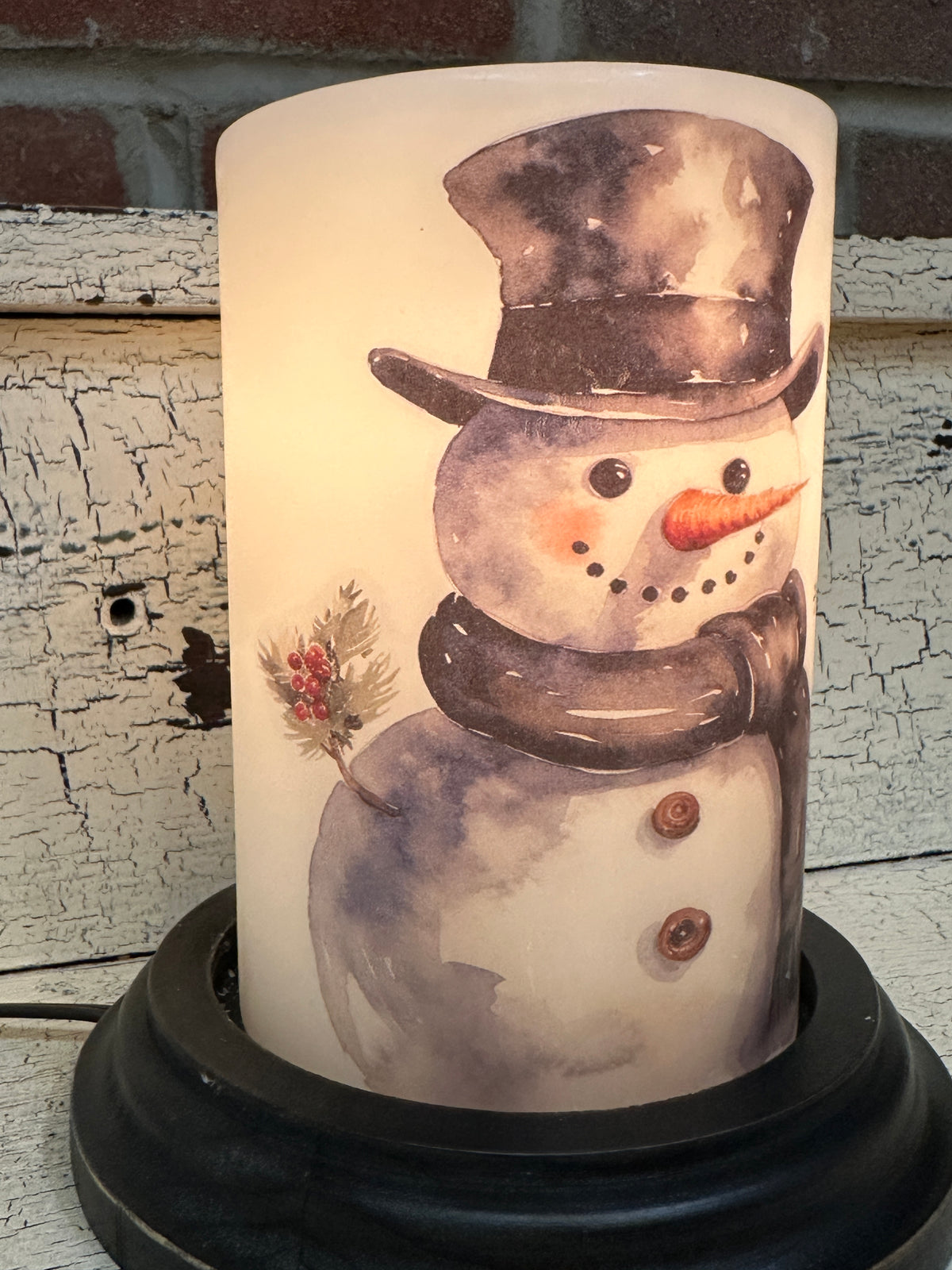 Big Chill Snowman Candle Sleeve