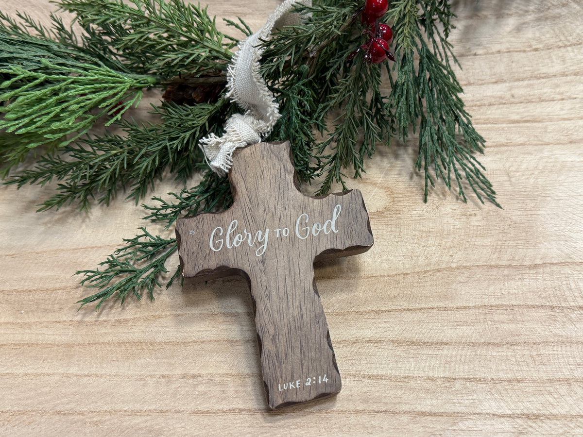 Wood Cross Ornament - 3 Styles