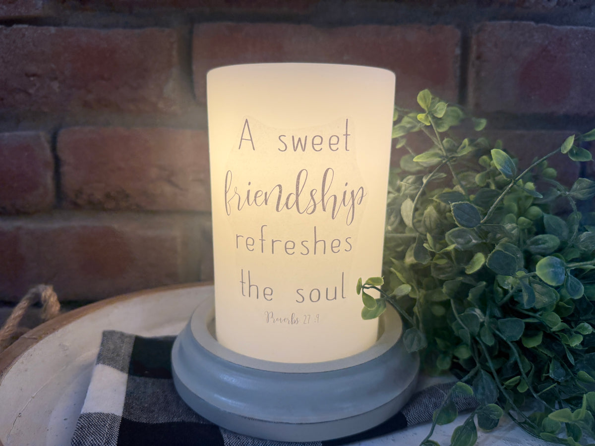 Friendship Candle Sleeve