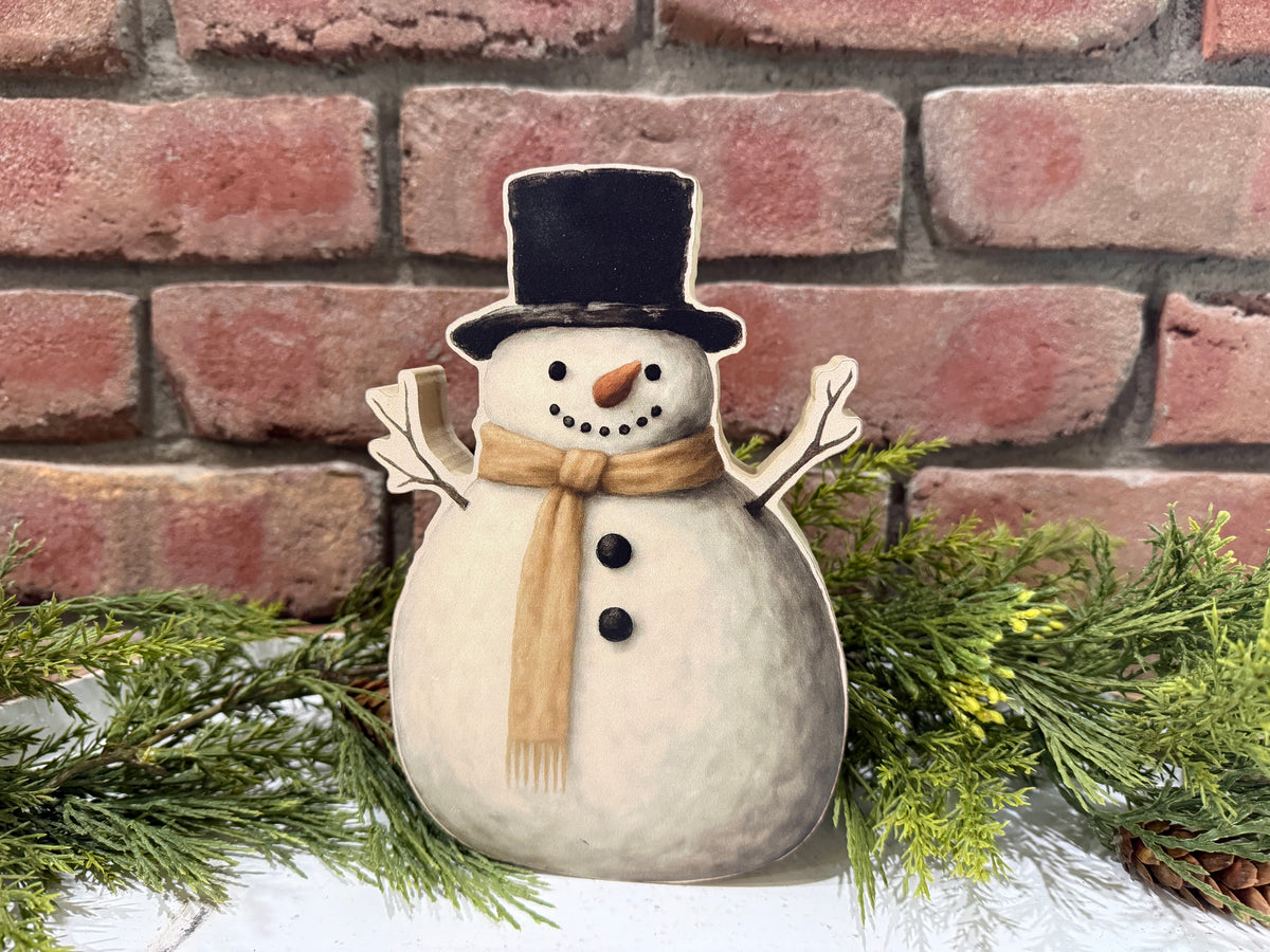 Top Hat Snowman Block