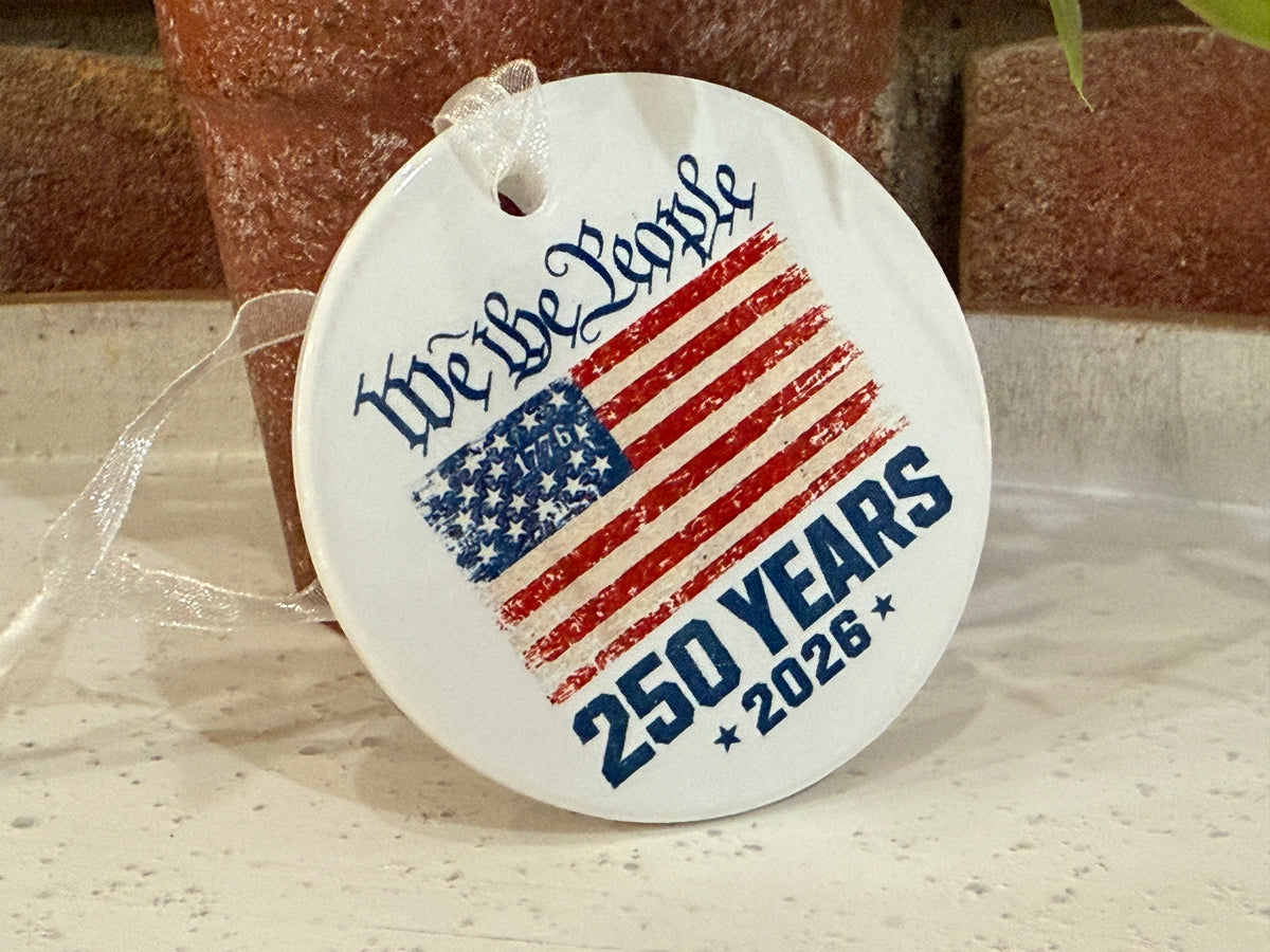 Patriotic We the People 250 Anniversary Ornament