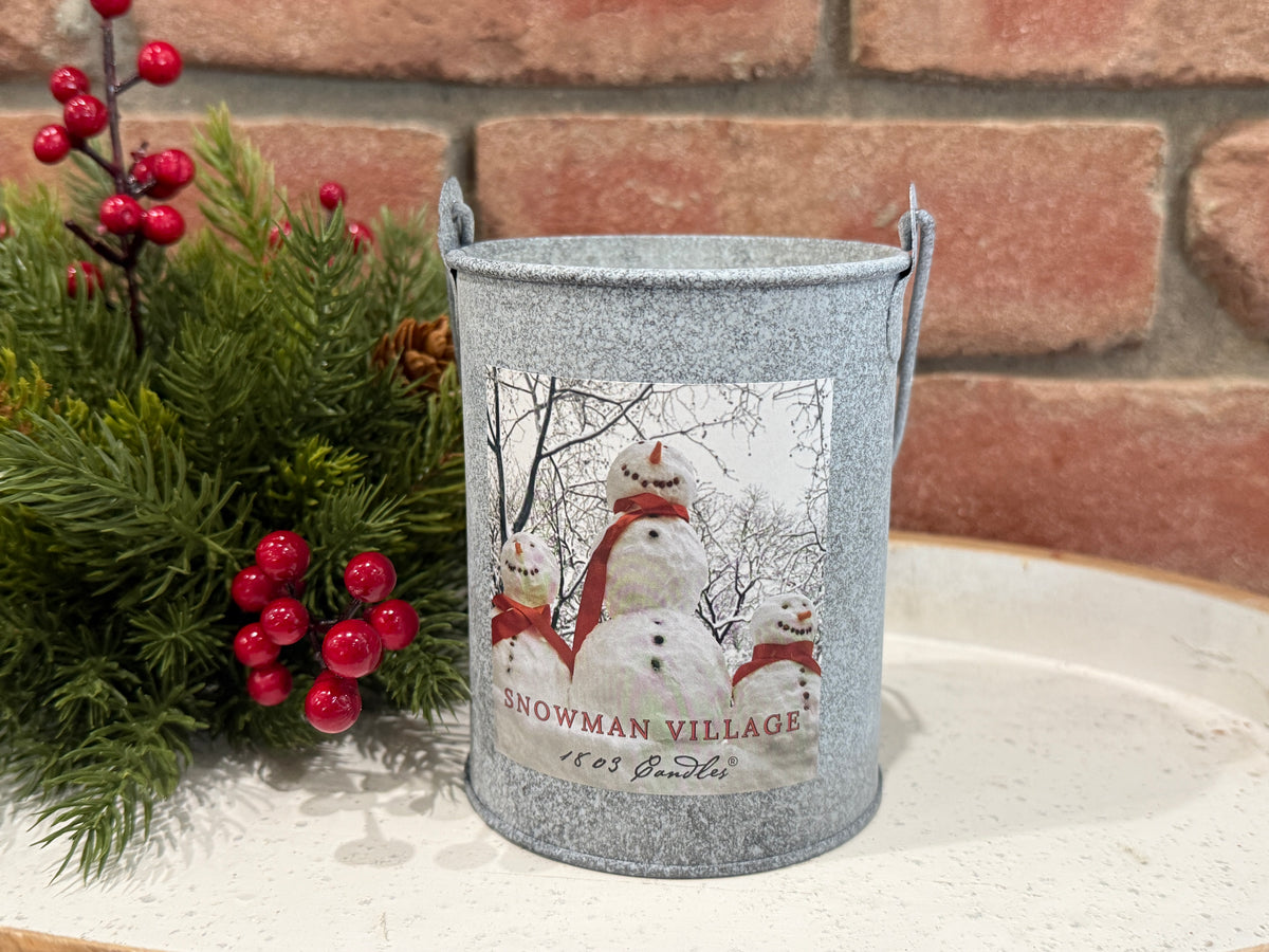 Snowman Village Limited Edition Tin Pail (20 oz)