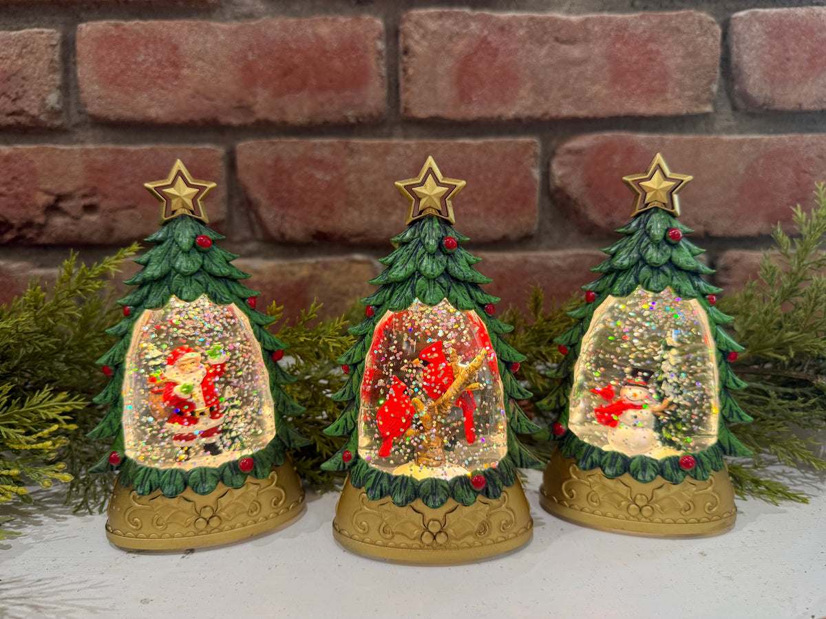 Holiday Water Globe Tree Light - 3 Styles