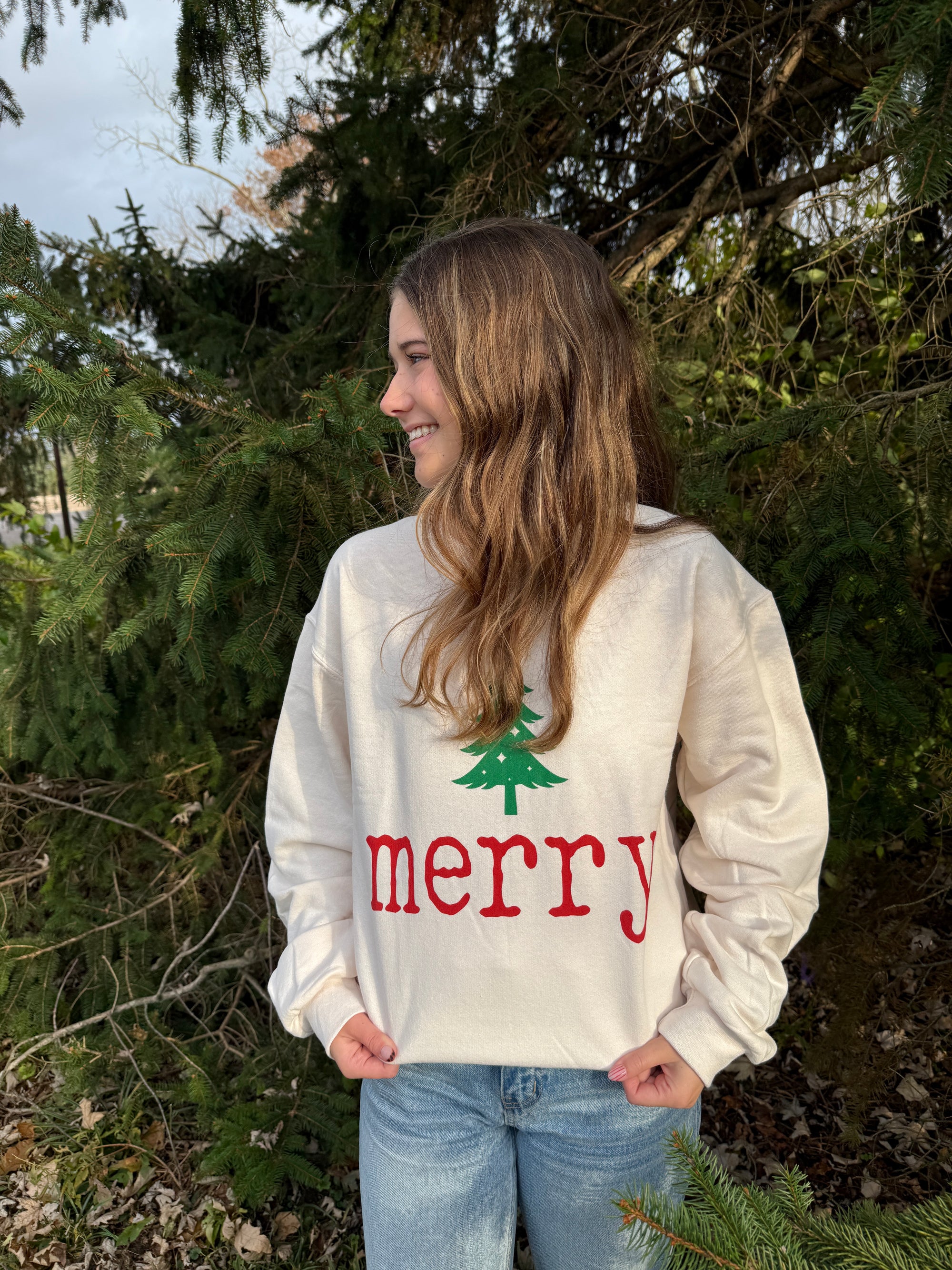 Merry Christmas Tree Sweatshirt