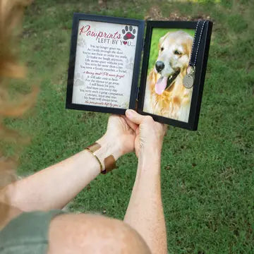 Pawprints Left by You Memorial Frame