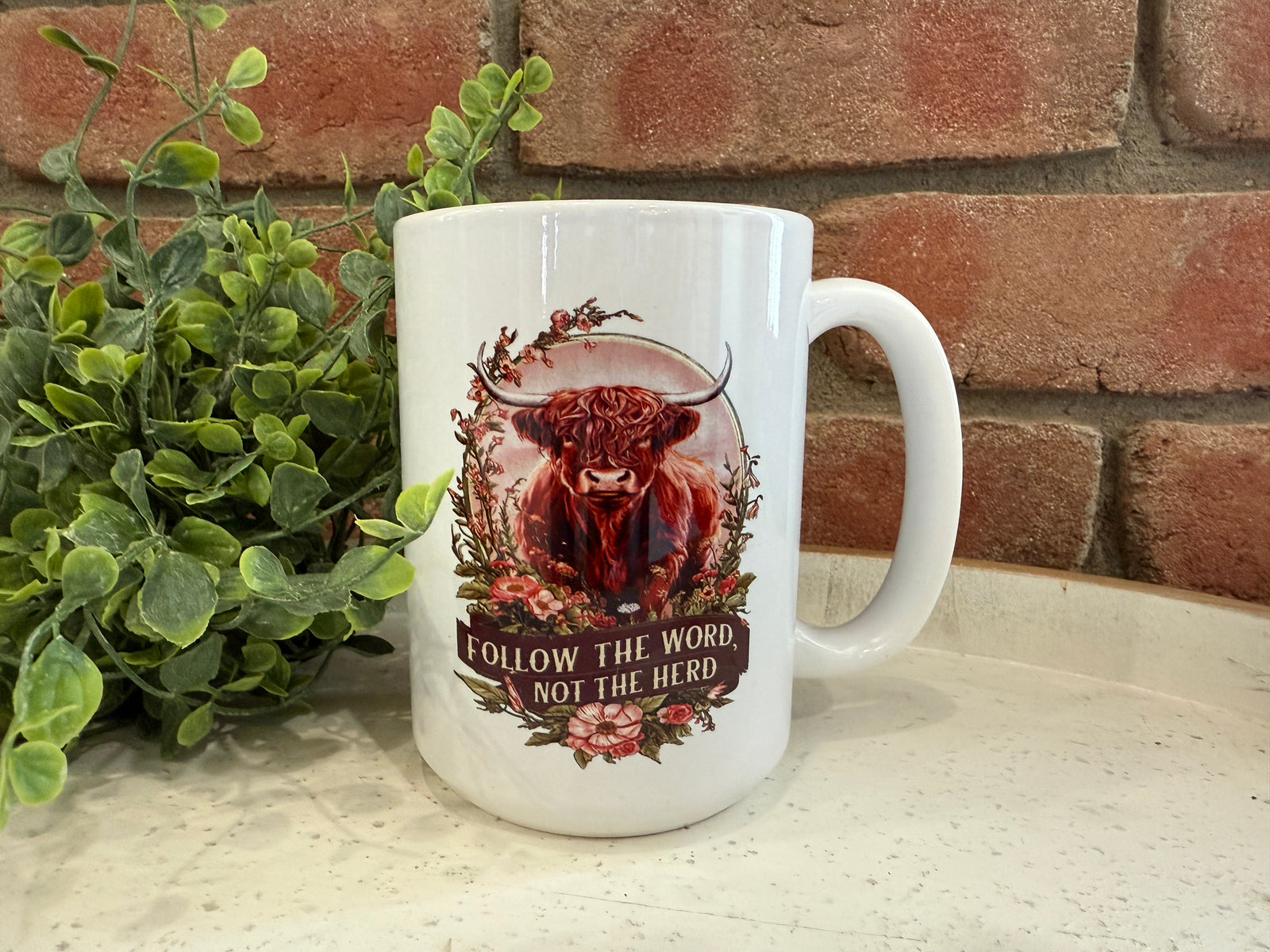 The Word not the Herd Highland Mug