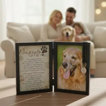 Pawprints Left by You Memorial Frame